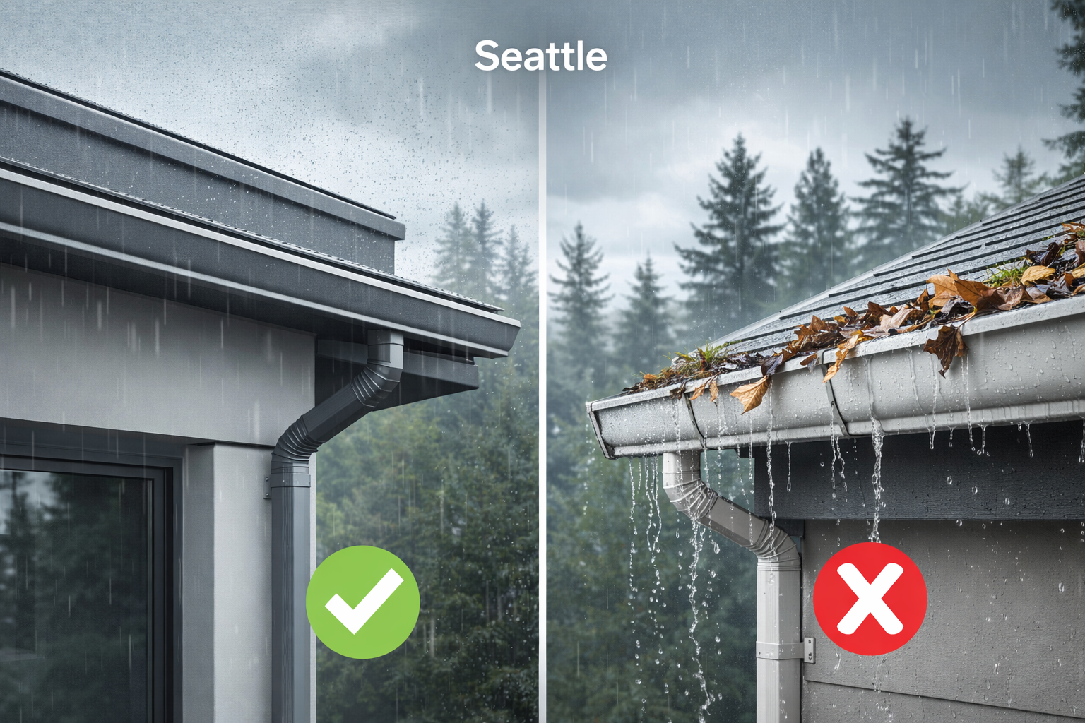 Seamless Gutters Seattle and Why Traditional Gutters Quietly Cause So Many Issues