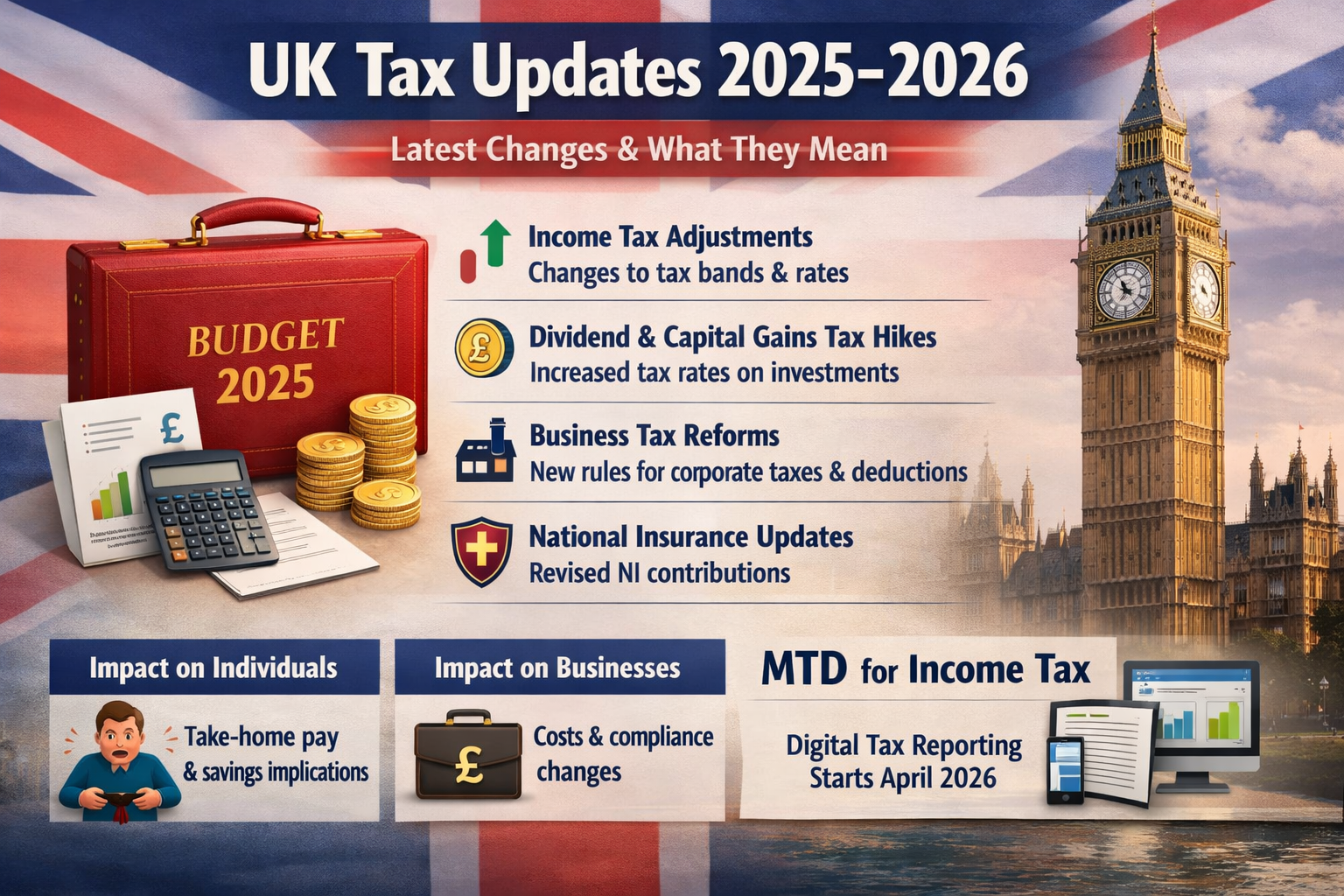 UK Tax Updates 2025–2026: Latest Changes, New Rules & What They Mean for Individuals and Businesses