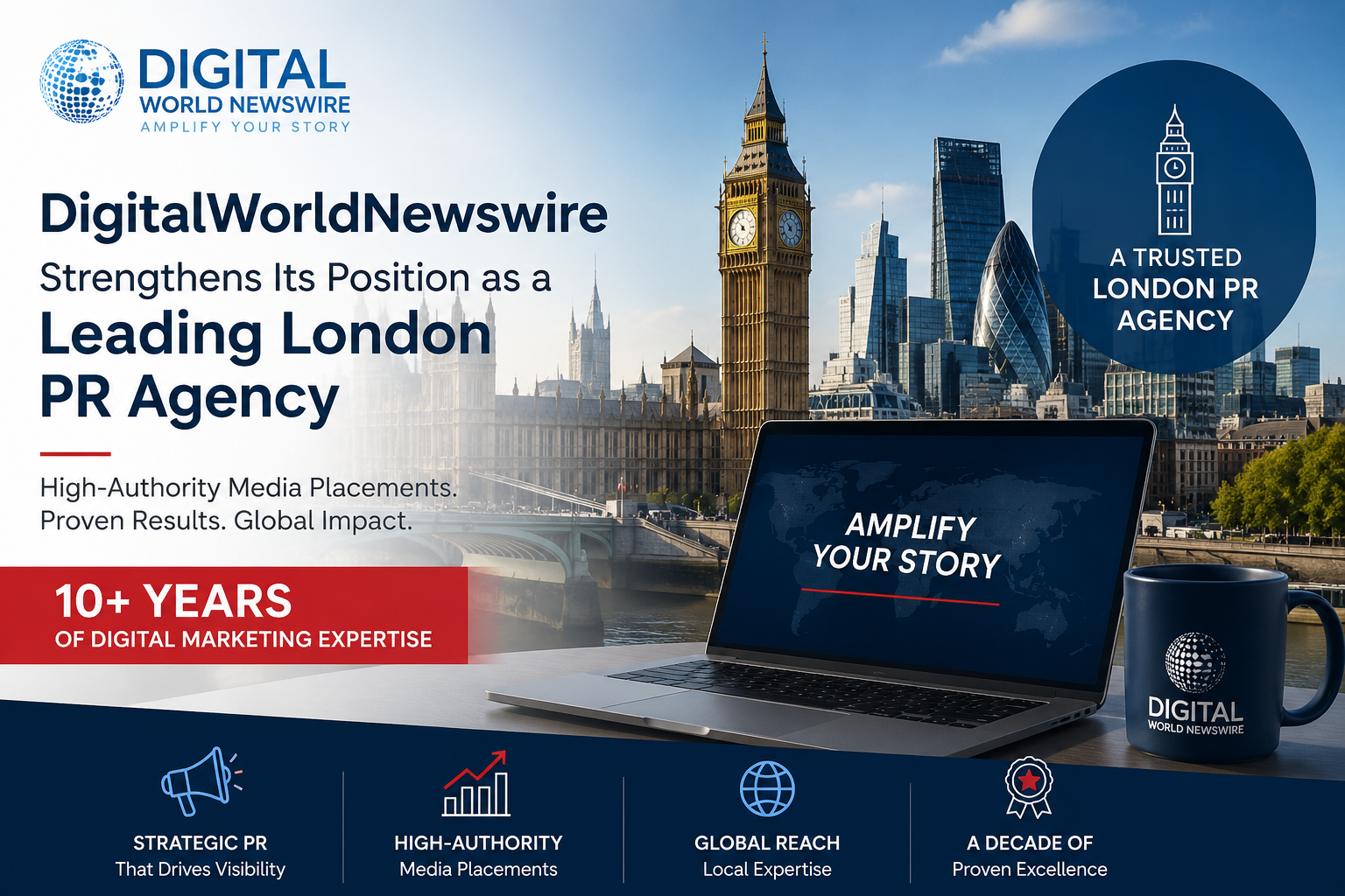DigitalWorldNewswire Strengthens Its Position as a Leading London PR Agency with High-Authority Media Placements and a Decade of Digital Marketing Expertise
